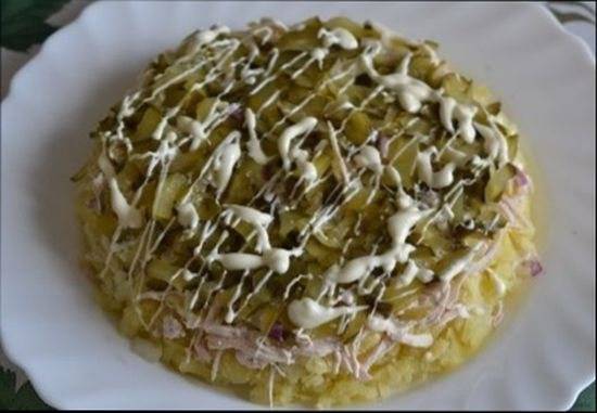 Салат с курицей и овощами: фото-рецепт