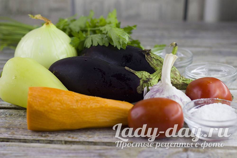 Салат «Пятерочка» на зиму с баклажанами — фото рецепт