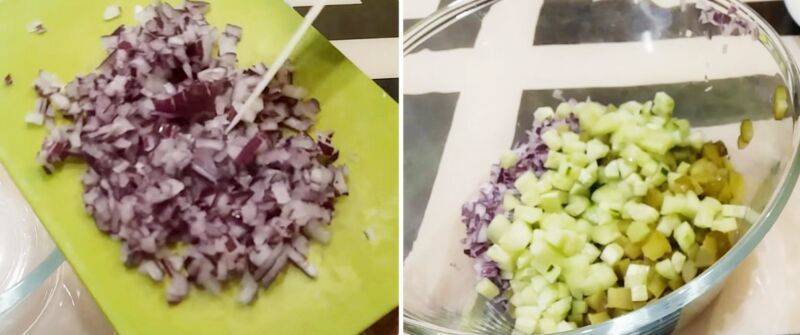 Универсальный салат с колбасой, помидорами и сыром — фото рецепт