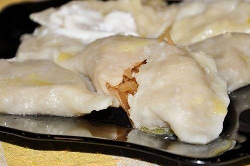 Вареники с капустой