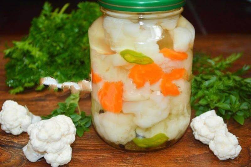 Цветная капуста на зиму: заготовки и рецепты приготовления