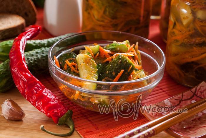 Хрустящие малосольные огурцы — фото рецепт