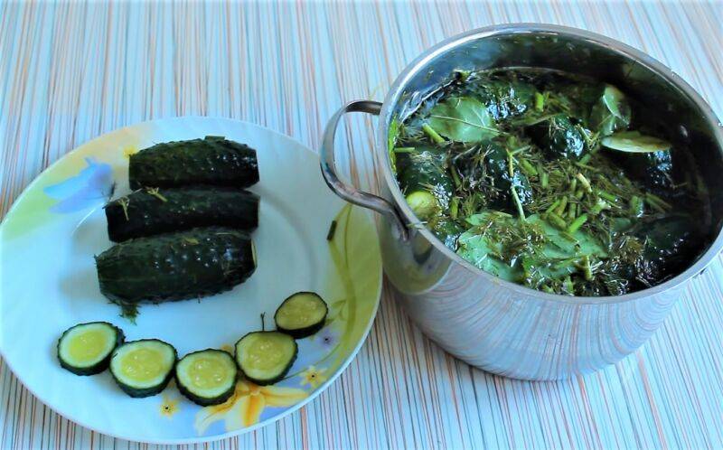 Хрустящие малосольные огурцы — фото рецепт