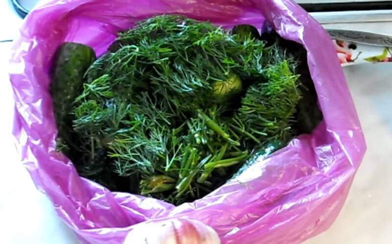 Хрустящие малосольные огурцы — фото рецепт