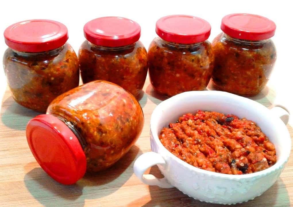 Аджика из баклажанов на зиму
