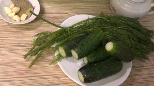 Малосольные огурцы в пакете