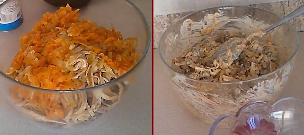 Салат с мясом слоями — фото рецепт