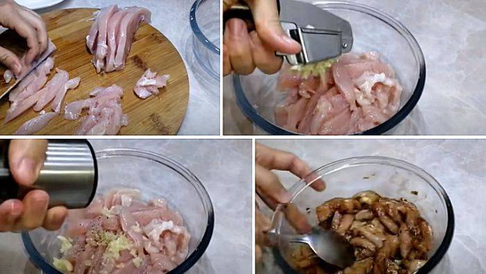 Салат с курицей и овощами: фото-рецепт