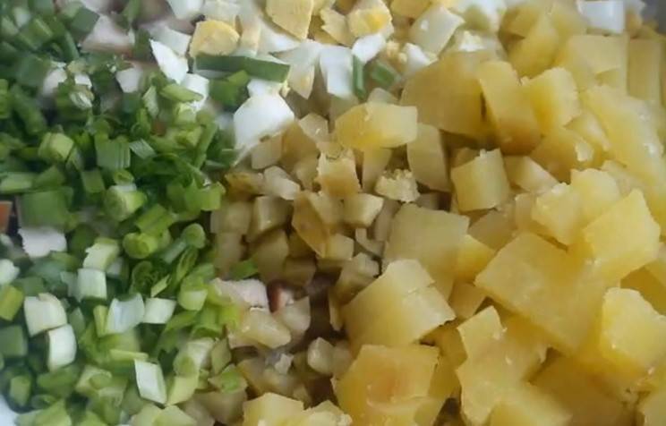 Салат с курицей и овощами: фото-рецепт