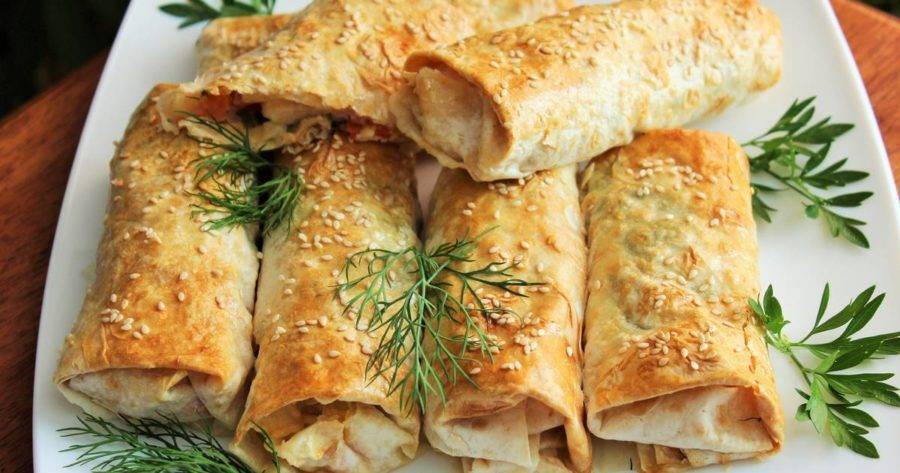 Лаваш с крабовыми палочками и яйцом — быстрая и вкусная закуска. Фото-рецепт