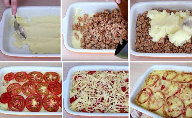 Запеканка с фаршем и картошкой: пошаговый фото-рецепт