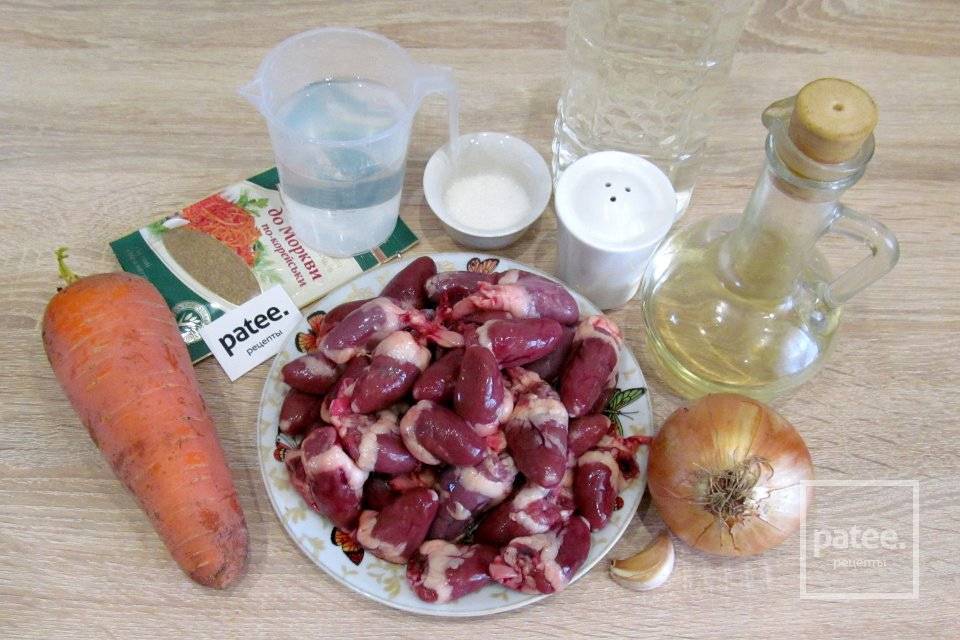 Сердечки с луком и морковью