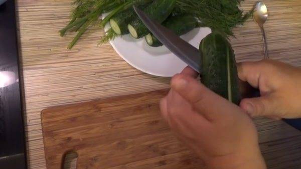 Малосольные огурцы в пакете