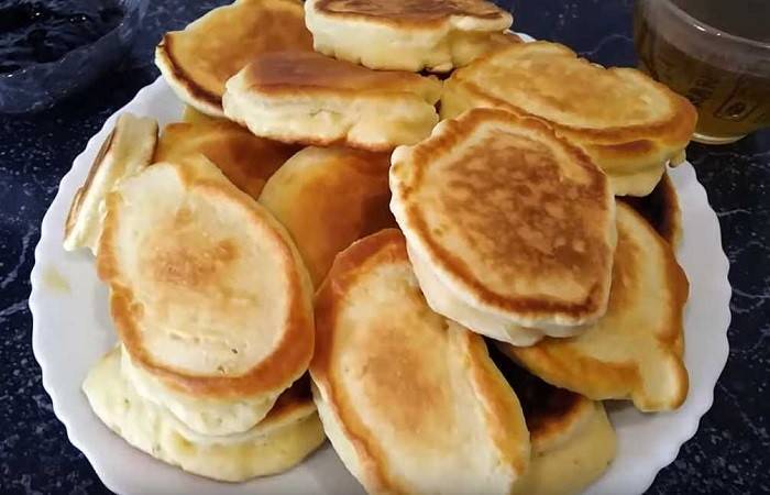 Пышные оладьи на молоке без дрожжей