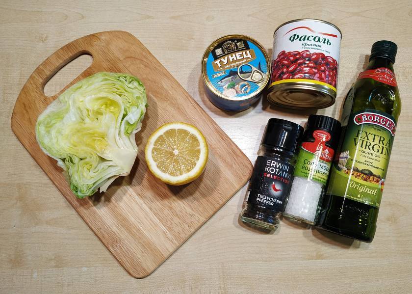 Салат с консервированным тунцом