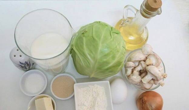 Постные пирожки с грибами