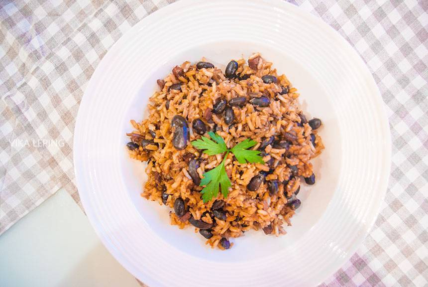 Фасоль с яйцом: 2 пошаговых фото рецепта