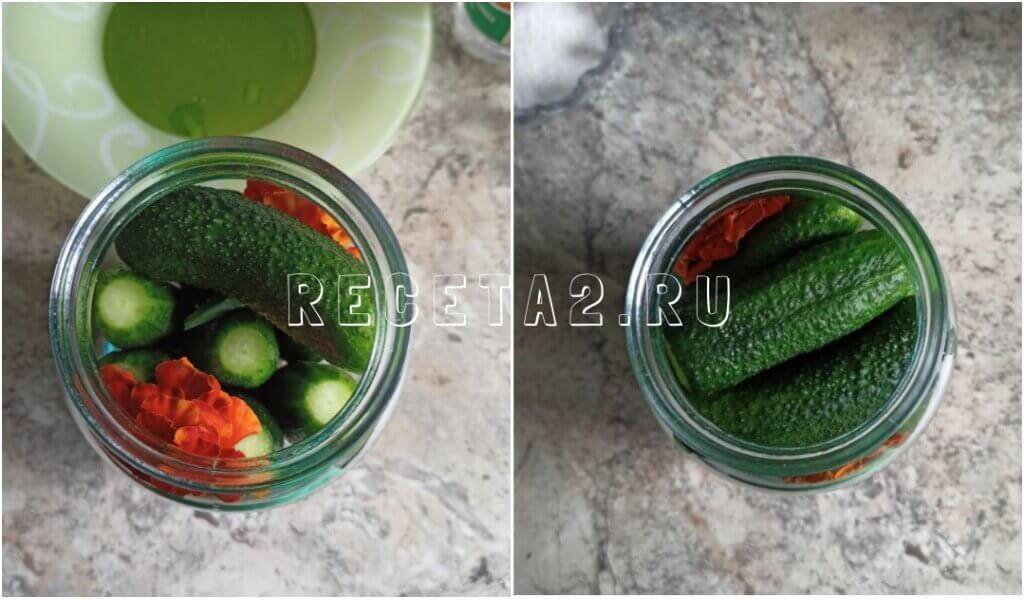 Огурцы с бархатцами: необычный рецепт соленья