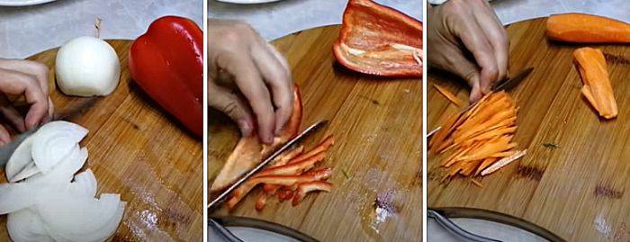 Салат с курицей и овощами: фото-рецепт