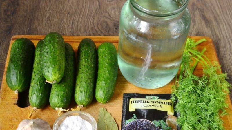Хрустящие малосольные огурцы — фото рецепт