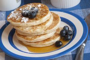 Пышные оладьи на молоке без дрожжей