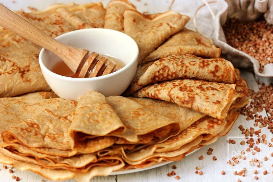 Пшенично-гречневые блины — фото рецепт